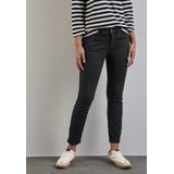 Street One - Envy - Jeans - Zwart - Casual Fit, Middelhoge Taille, Slanke Pijpen