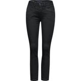 Street One - Envy - Jeans - Zwart - Casual Fit, Middelhoge Taille, Slanke Pijpen
