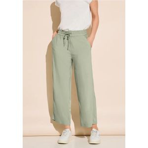Street One - 7/8-Culottebroek - Zomerbroek - Zacht Viscosestof - Hoge Taille