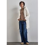 Street One doubleface teddy coat - Dames Jas - snow cream - Maat 36