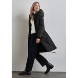 Street One - Gewatteerde Jas - Zwart - Teflon - Waterafstotend