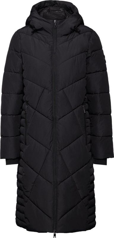 Street One - Gewatteerde Jas - Zwart - Teflon - Waterafstotend