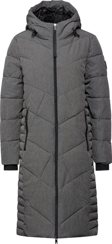 Street One - Lange Teflon Jas - Frost Grey Melange - Dames