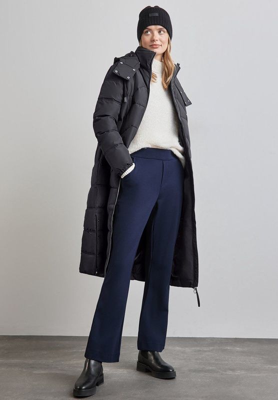 Tussenmantel - Gewatteerde Jas - Effen - Afneembare Capuchon, Warm Gevoerd