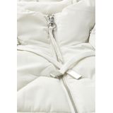 Street One Dames Gevoerde mantel in Grijs|Wit|Beige, in size: 34