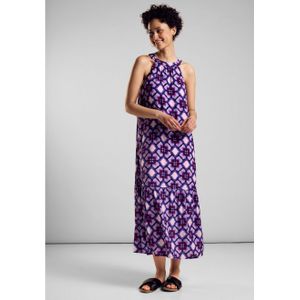 Street One - Maxi-Jurk - Print - Off-The-Shoulder - Viscose
