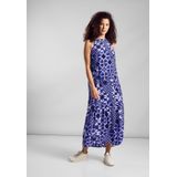 Street One - Maxi-jurk - Blauw - Viscose - Off-the-shoulder Model