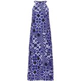 Street One - Maxi-jurk - Blauw - Viscose - Off-the-shoulder Model