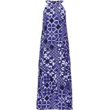 Street One - Maxi-jurk - Blauw - Viscose - Off-the-shoulder Model