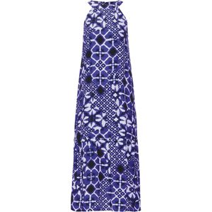 Street One - Maxi-jurk - Blauw - Viscose - Off-the-shoulder Model