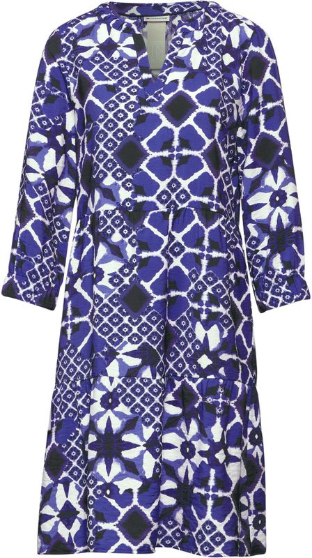 STREET ONE Tuniek jurk met print, violet blue, 34