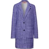 Wol-look - Jasje - Deep Lilac - Zonder Capuchon - V-hals