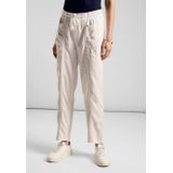 Jeans - Smooth Sand Beige Wash - Lyocell - Hoog Taillehoogte