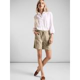 STREET ONE - Bermuda - Safari Beige Wash - Met Zakken - Hoog Taillehoogte