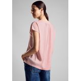 Blouse - Effen - Blouseshirt - Viscose - Kwartmouw - Tuniek Kraag