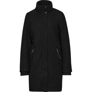 Street One - Parka Jas - Zwart - Dames - Polyester - Boothalslijn