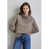 Street One - Dames Trui - Beige - Gebreide Trui