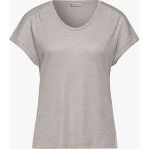 Street One - A321938 - LTD QR rounded v-neck shiny