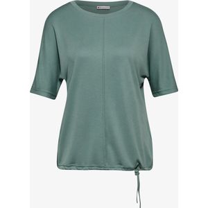 Street One - A321949 - silk look shirt w draw string
