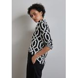 Street One - Jaquard Overhemd - Zwart - Dames