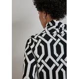 Street One - Jaquard Overhemd - Zwart - Dames