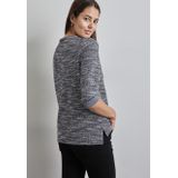 Street One - Bouclé Shirt - Casual Look - 3/4 Mouwen - Comfortabele Materiaalmix