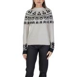 Street One - Geometrische Fair Isle Gebreide Trui - Beige - Dames