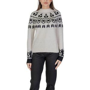 Street One - Geometrische Fair Isle Gebreide Trui - Beige - Dames