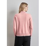 Street One Dames Trui met opstaande kraag in Roze, in size: 34