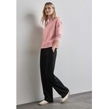 Street One Dames Trui met opstaande kraag in Roze, in size: 34