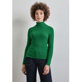 STREET ONE Rollkragenpullover mit Rippstrick-Struktur