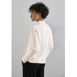 Gebreide Trui - Cream White Melange - Met Turtleneck - Lange Mouwen