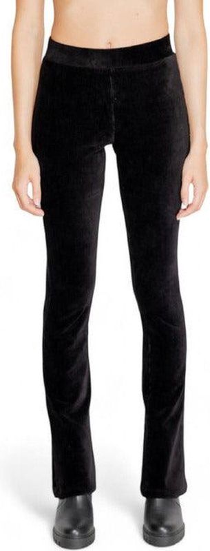 Street One - Corduroy Flared Leggings - Zwart - Dames