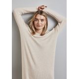 Street One - Lange Gebreide Jurk - Beige - Dames