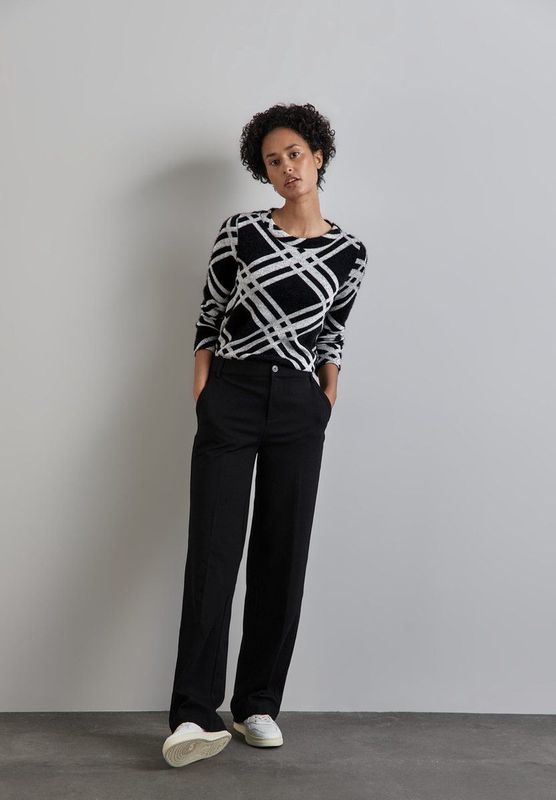 Street One - Overhemd - Geruit - Zacht Verengaren