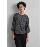 Street One - Dames Shirt - Zwart - Grafisch Patroon