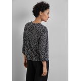 Street One - Dames Shirt - Zwart - Grafisch Patroon