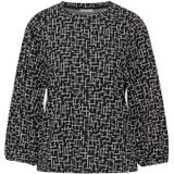 Street One - Dames Shirt - Zwart - Grafisch Patroon