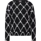 Street One - Geruit Overhemd - Rood - Katoen/Mix - Lange Mouwen