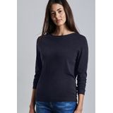 Gebreide Trui - Deep Blue - Met Rolzoom Aan Halsopening