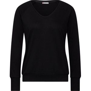 A322229 knit look shirt w rib cuffs