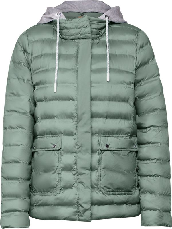 Street One - Gewatteerde Jas - Zwart - Polyester