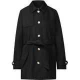 Street One - Trenchcoat - Katoenmix - Klassiek Silhouet - Vrouwelijke Touch