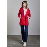 Street One - Dames Trenchcoat - Rood - Katoenmix
