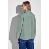 Trenchcoat - Mint Groen - Dubbelrijig - Reverskraag - Kunststof Knopen