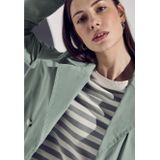 Trenchcoat - Mint Groen - Dubbelrijig - Reverskraag - Kunststof Knopen