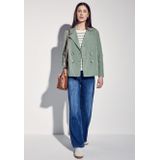 Trenchcoat - Mint Groen - Dubbelrijig - Reverskraag - Kunststof Knopen