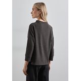 Blouse - Mélange - Jersey - Driekwart Mouw - Losse Pasvorm