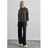 Blouse - Mélange - Jersey - Driekwart Mouw - Losse Pasvorm