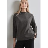 Blouse - Mélange - Jersey - Driekwart Mouw - Losse Pasvorm
